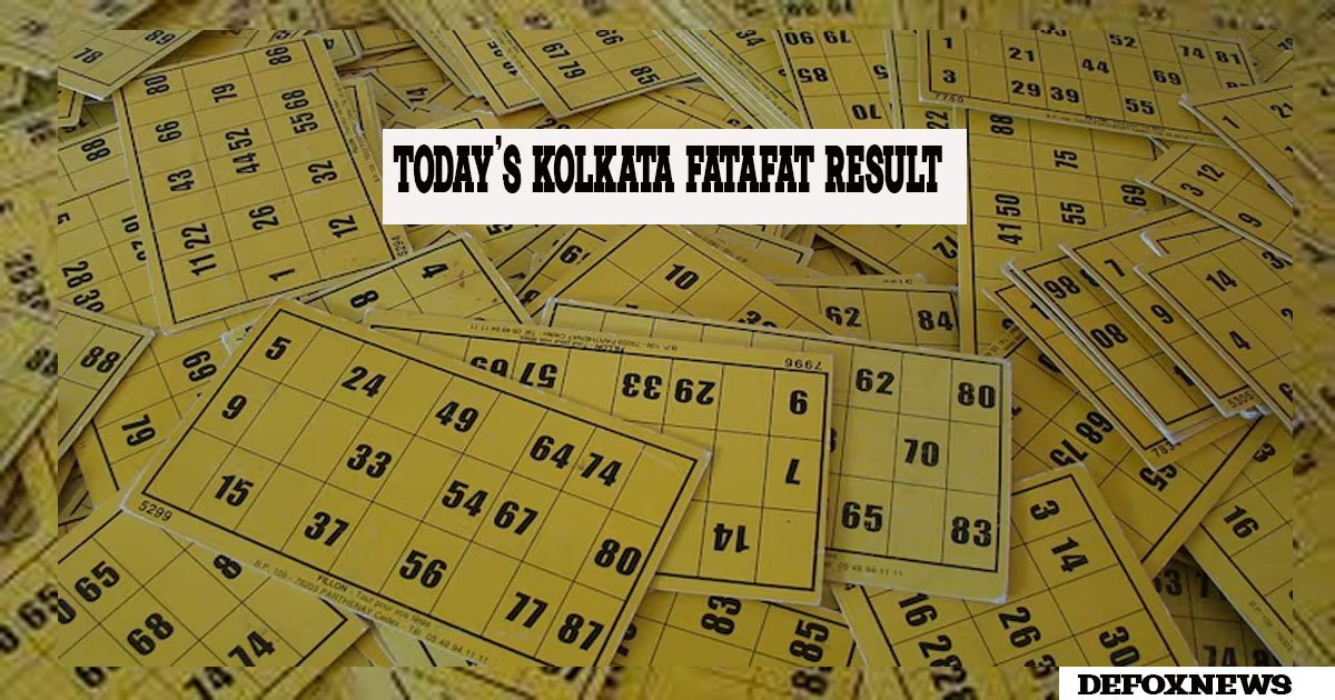 Today's Kolkata Fatafat Result
